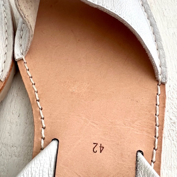 PONS Avarca Classic Leather Sandals in Metallic Bone, Off White - 42/ U.S. 12 - Picture 7 of 11